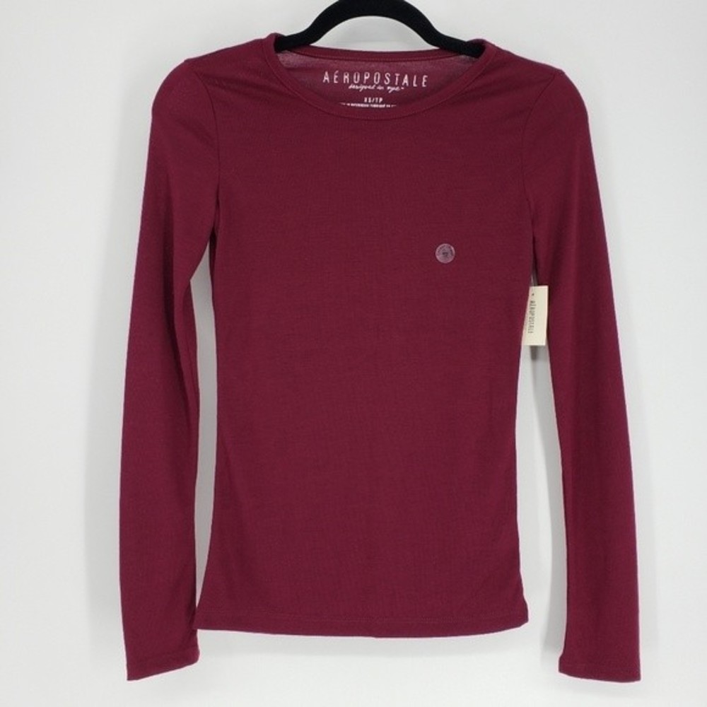Aeropostale Semi Sheer Long Sleeve Tee Shirt NEW
